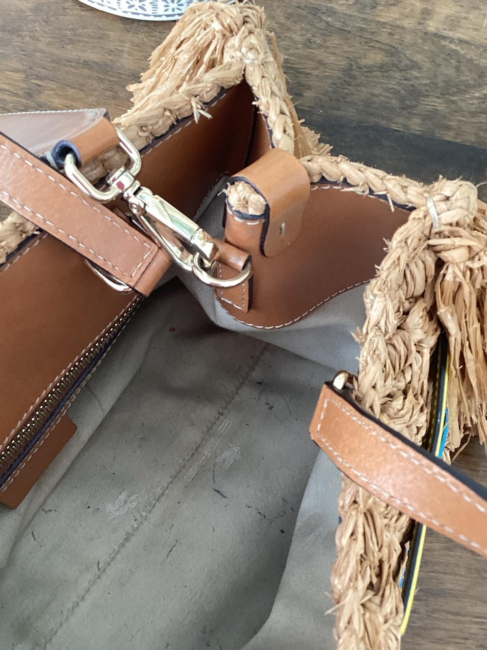 ETRO Raffia Fringe Tote Bag - Picture 5 of 5